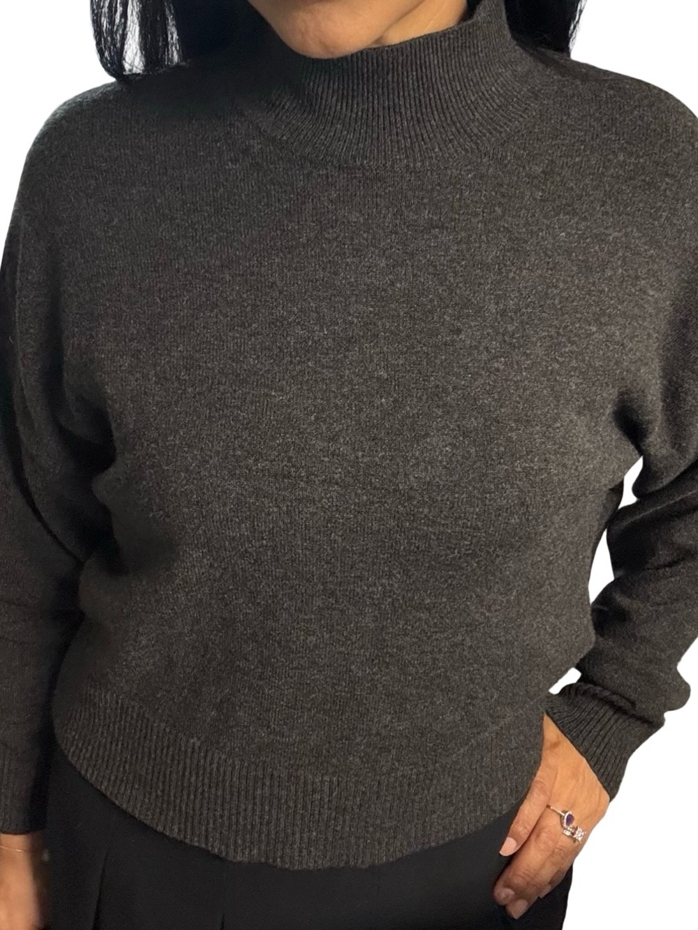 Express Turtleneck Sweater in Gray Size Medium Like New
